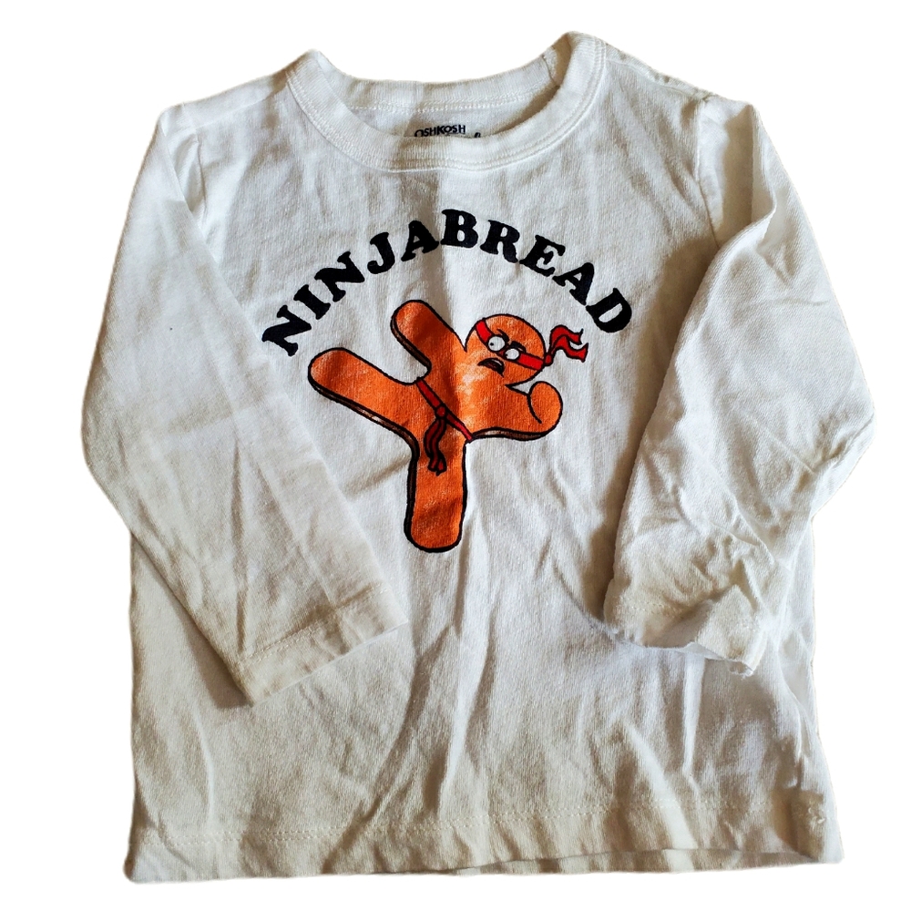 "Ninjabread" Graphic Long Sleeve Infant Tee